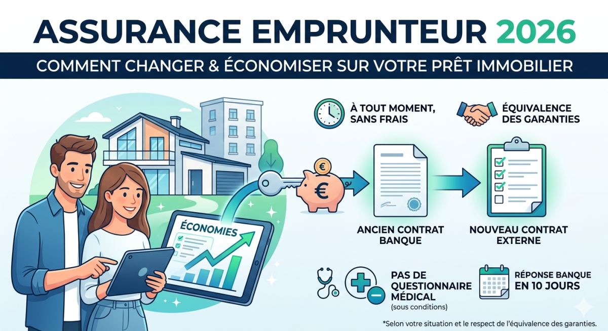 Assurance emprunteur 2026 : comment changer et économiser sur votre prêt immobilier 
