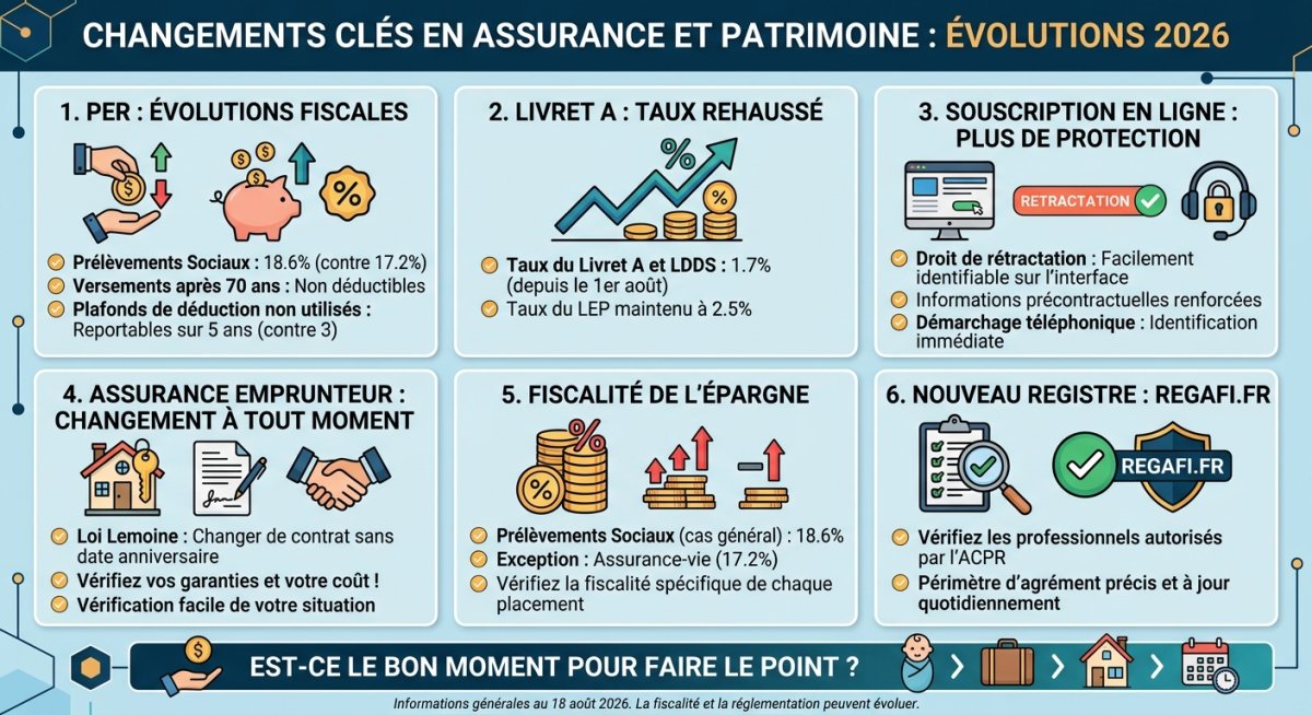 Août 2026 : Assurance, épargne et patrimoine 